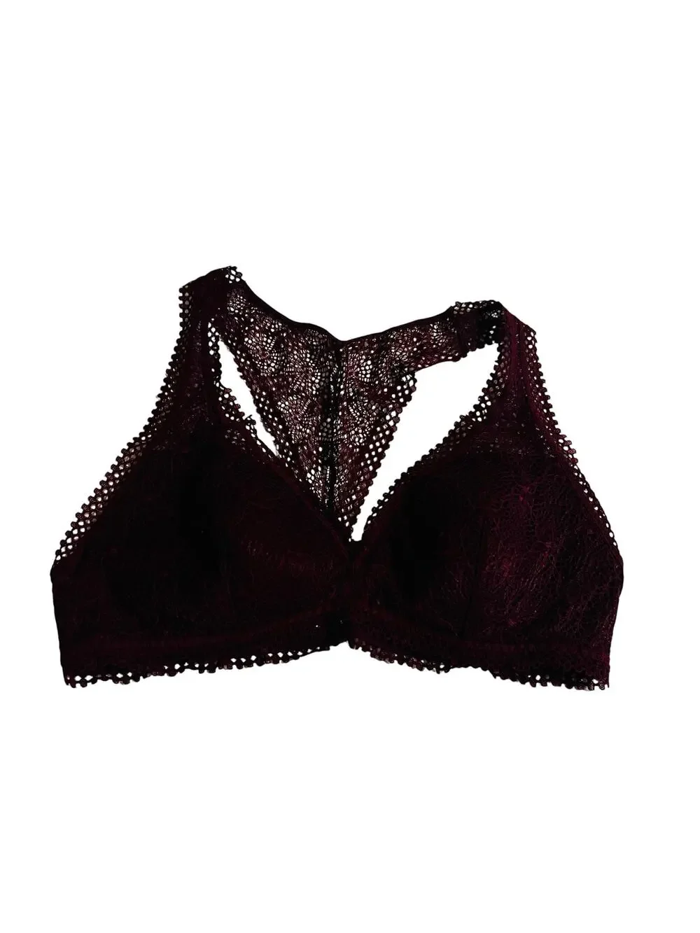 Victoria’s Secret Lace Racer Back Bralette Size L Large